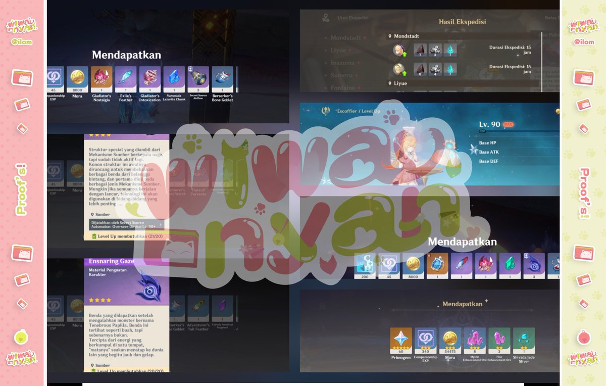 wiwa! 🩷 Genshin WuWa HSR ZZZ joki pilot tweet media