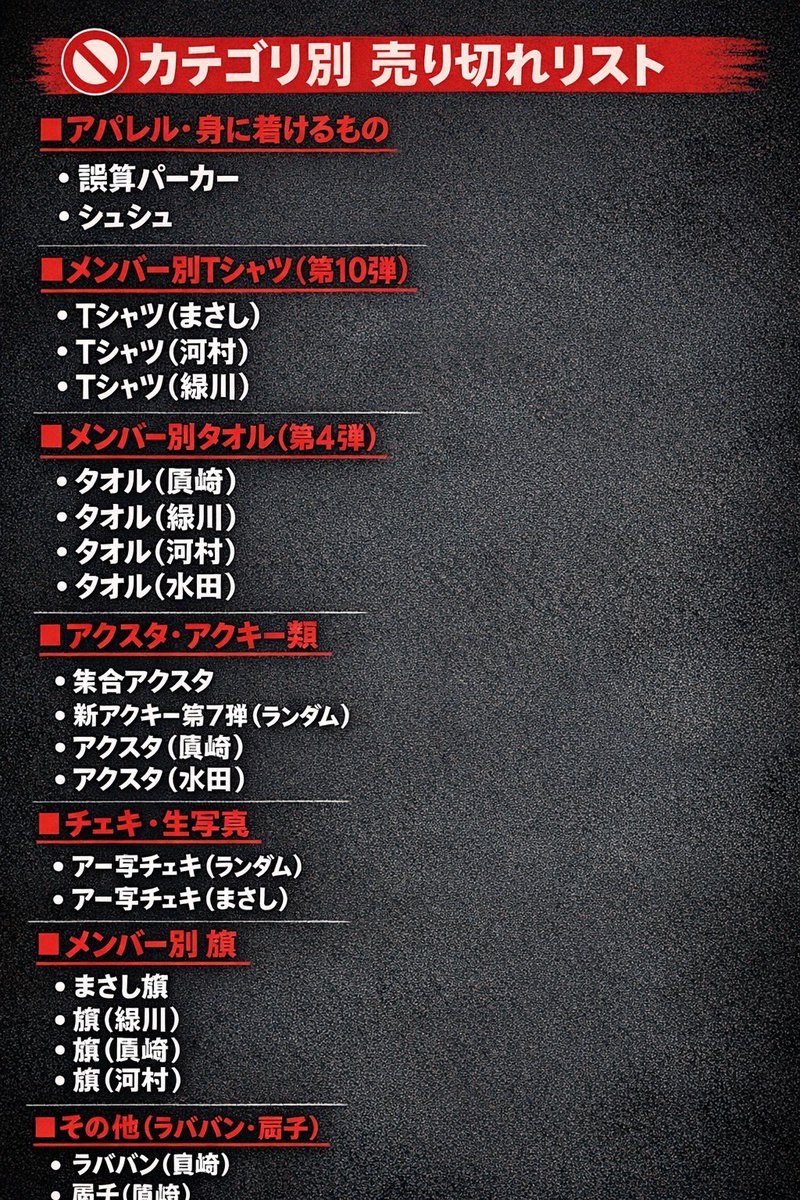 0.1gの誤算 物販情報【公式】 tweet media