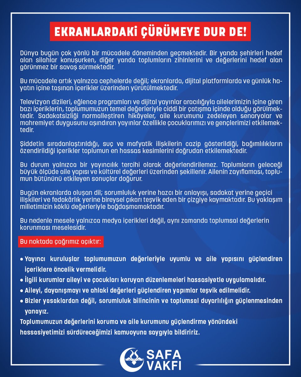 Safa Vakfı tweet media