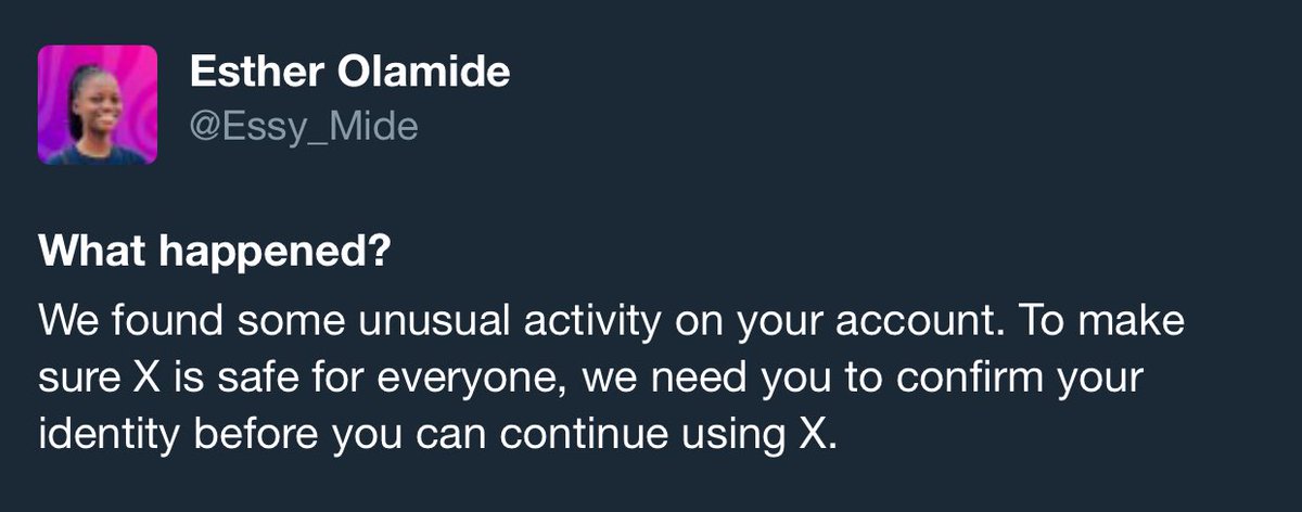 Esther Olamide tweet media