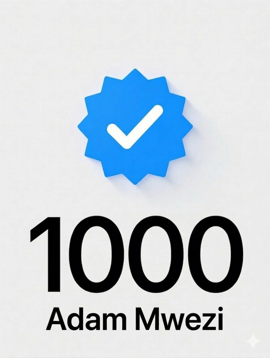 AdamMwezi's tweet photo. #IrAdamMwezi #1000Abonnés 
Salut la famille, merci pour les 1k
Votre soutien me motive à aller encore plus loin ✊ https://t.co/gYMqbckuEH