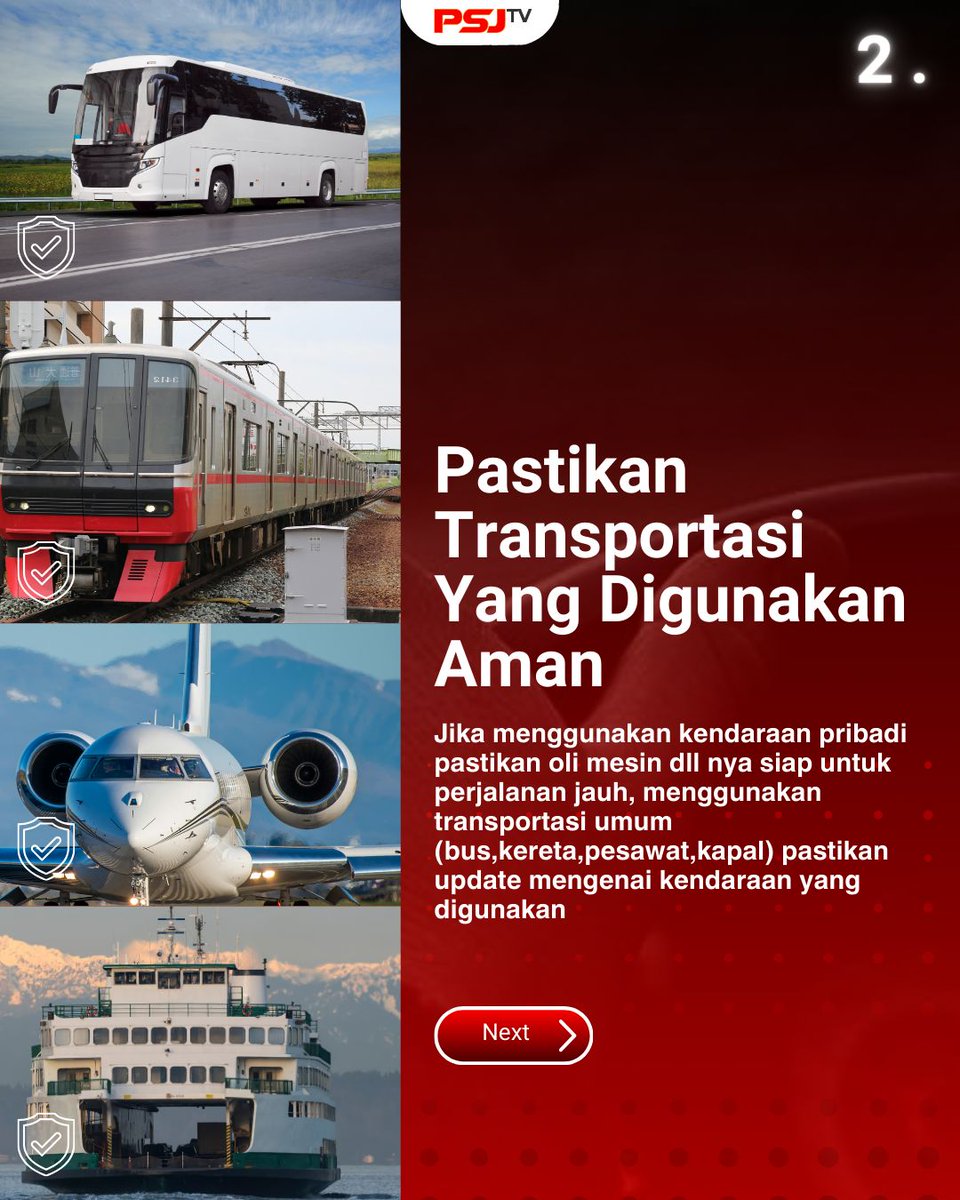 tv_psj's tweet image. Tips mudik aman dan nyaman untuk kita semua nih, Sobat PSJ!😁🔥

#idulfitri #tipsmudik #psjtv