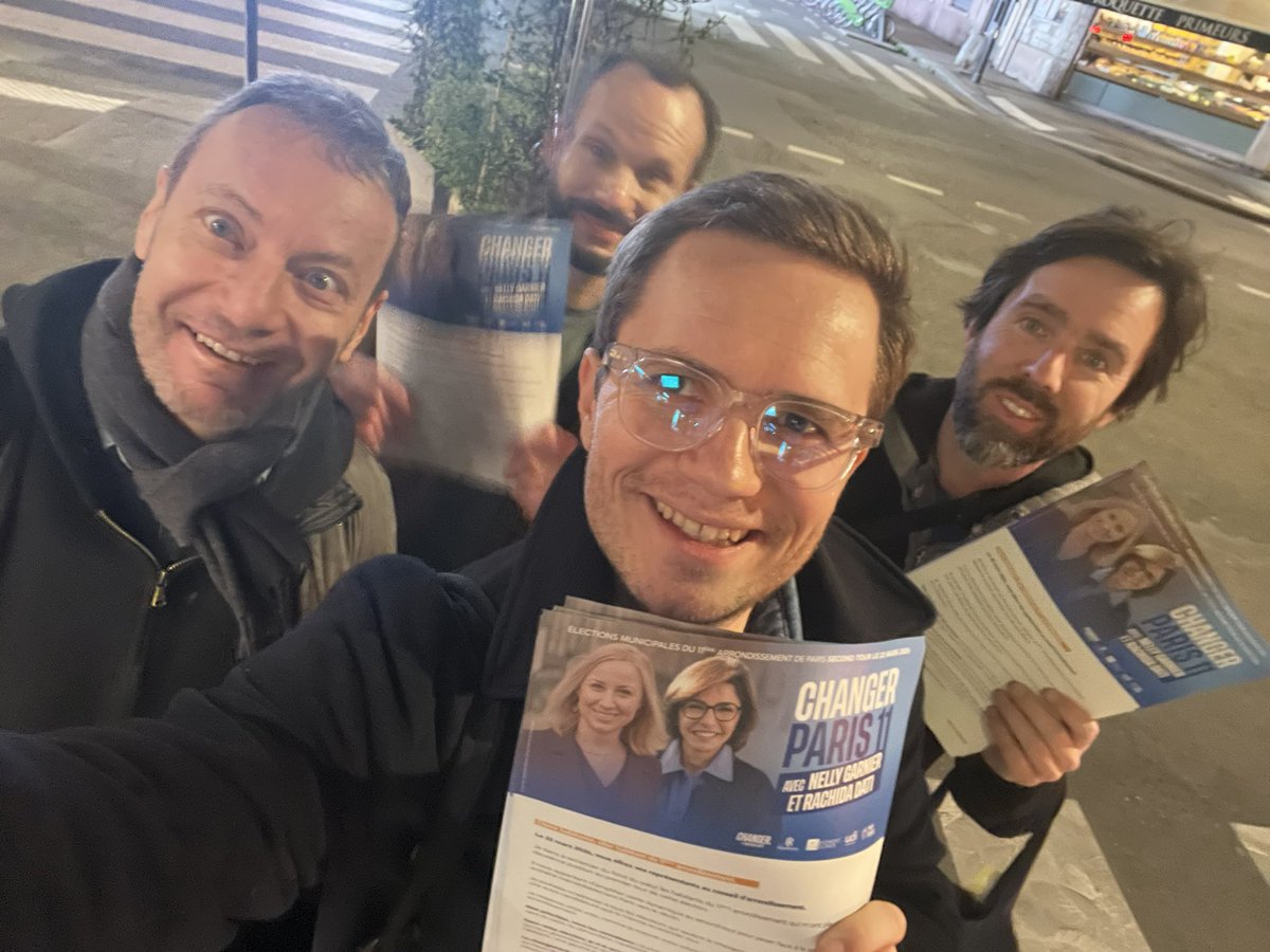 leblancs75's tweet photo. Hier, plus mobilisés que jamais avec notre équipe de #Paris11, sur le terrain pour échanger et rappeler que le seul projet pour #changerparis, c’est celui de @datirachida et de @NellyGarnier dans le 11e. https://t.co/HvJGjhFK0v