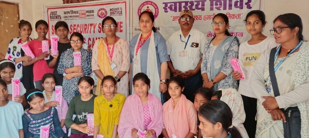 amebvs's tweet photo. Health Camp organized on 18 March 2026 in Kanuwani Gram Panchayat for किशोरियाँ 
Focused on menstrual hygiene, health awareness &amp; gender equality. Sanitary pads distributed and guidance given on anemia &amp; nutrition.
#HealthCamp #AdolescentHealth #MenstrualHygiene https://t.co/Nj8NIyjWLC
