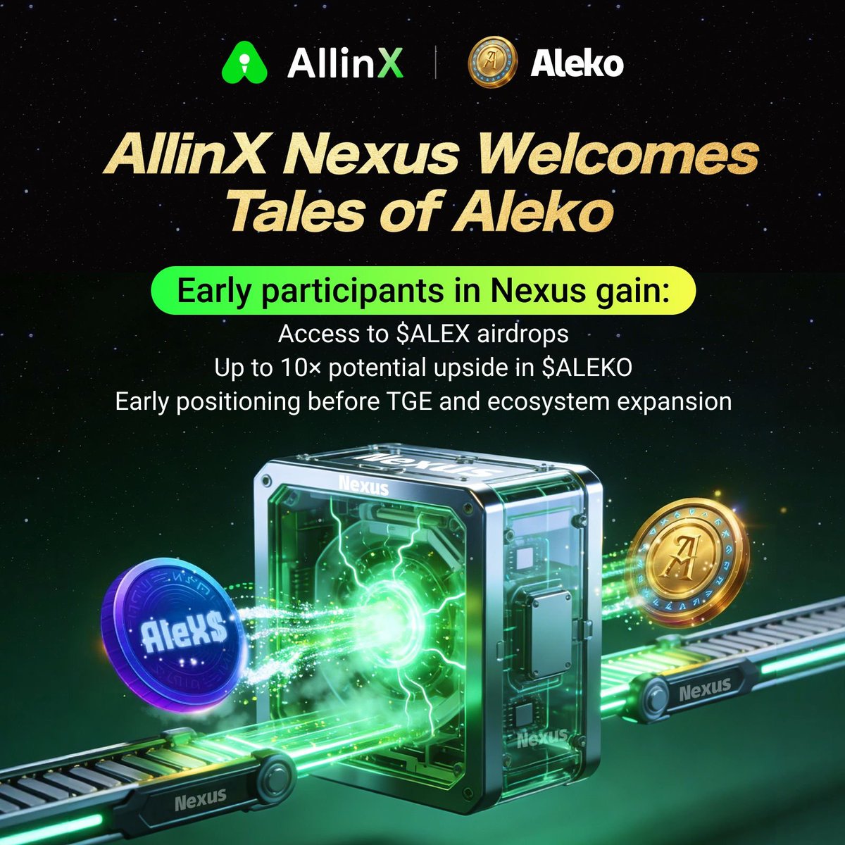 AllinX Exchange tweet media