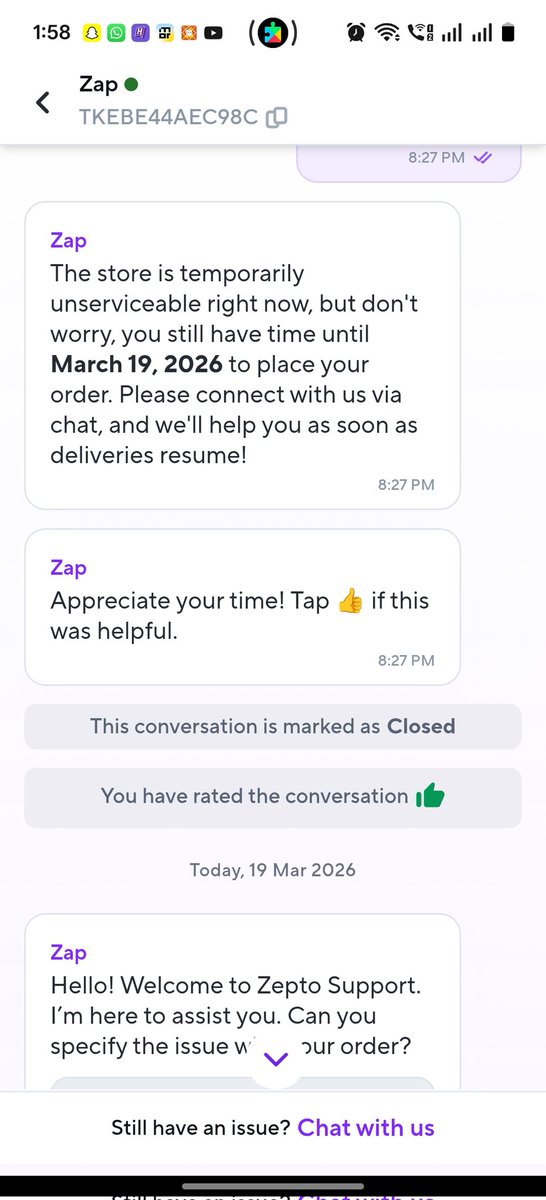 followerofshiv's tweet photo. @zeptocares you guys are repeating the same thing again and again why aren't you giving me refund for the product I already said I have placed by mistake... https://t.co/I0InsNvpAW
