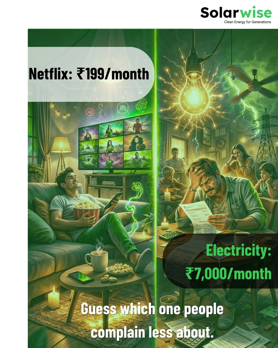 solarwise_in's tweet image. What if your bill could drop to near ZERO?
With Solarwise, you don’t just save money… you take control of it. 🌞

No more shocking bills. Only smart savings.

📞 Call Now: +91-9910803171 || 🌐 Visit: solarwise.in

#Solarwise #GoSolarIndia #SolarPower #SolarBusiness