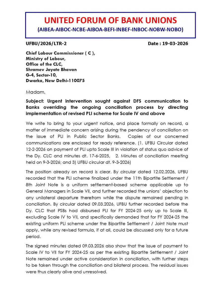 iNitinTyagi's tweet photo. 🚨 #UFBU, stop fooling bankers.

Govt has shown you your AUKAT on PLI issue.

Every time pressure increases, you come up with one more letter to the government. And then what? Nothing changes. Absolutely nothing.

Let’s be honest your letters have zero value now. The government doesn’t care. Management doesn’t care. And you know it.

All you are doing is showing bankers that “see, we wrote a letter.” That’s it. Just drama.

If you really had the guts, you would have taken action by now. Call a strike. Show real resistance. Force them to listen.

But you won’t. Because it’s easier to write letters than to stand with bankers on the ground.

Right now, UFBU looks like nothing more than a BARKING DOG making noise, but no impact.

Bankers are under pressure. Targets are unrealistic. Ethics are being crushed. And your response is paperwork.

Enough of this. Now either take real action or stop pretending to represent us.

Because bankers don’t need letters anymore. They need courage.

And right now, you are showing none.

@ChVenkatachalam @rupamsmail 

#PLI #bankersvoice