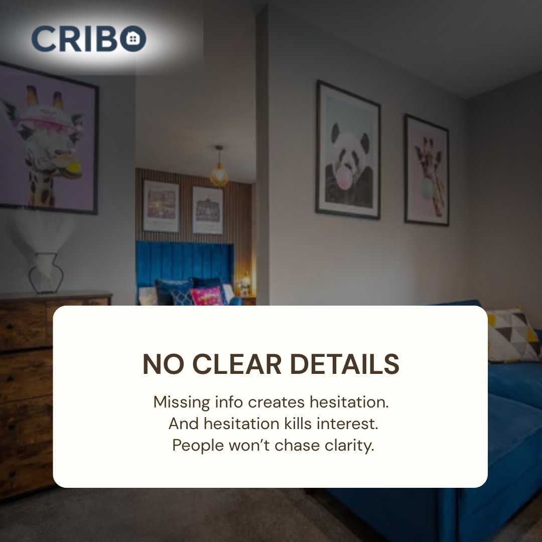 criboltd's tweet photo. Good listings get views.
Great listings get booked.
Which one is yours?
#RealEstateMarketing #PropertySuccess #RentalIncome #ListingStrategy #ModernHousing #PropertyInvestment #RentalGrowth https://t.co/LE3LkTSBBR