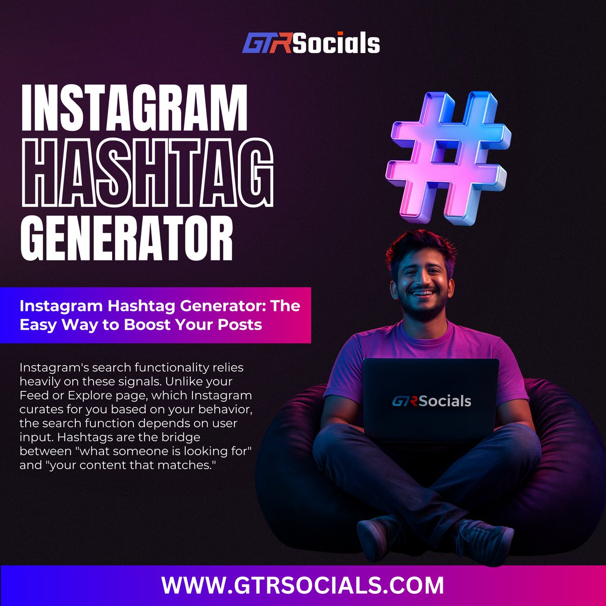 Gtr_social's tweet image. Struggling with hashtags? 🤔

Generate the perfect Instagram hashtags in seconds 🚀

Free tool 👇
gtrsocials.com/tools/instagra…

#InstagramGrowth #HashtagGenerator