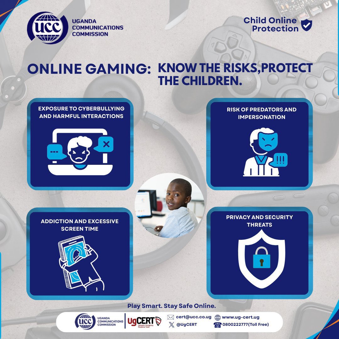 PyeparFaisal's tweet photo. Over the past few days, one thing has become very clear. Today’s children are being shaped by everything ONLINE 📌

From gaming…to social media…to AI-generated content…

The risks are everywhere

As @UCC_Official wraps up conversations around #ChildOnlineProtection, maybe the real question is: What are we actually doing about it?

Here are a few things that stood out for me:

📌 Teach children early about privacy, scams, and online behaviour
📌 Set clear boundaries on what they access and how long they stay online
📌 Pay attention to who they interact with (not everyone is who they claim to be)
📌 Watch out for red flags; secrecy, sudden requests, emotional manipulation
📌 Use available tools; parental controls, screen time limits, monitoring apps

PLEASE REMEMBER!!! The goal is not to stop children from using the internet, but to ensure they are safe while using it.

Kudos to @UCC_Official, @UgCERT @MoICT_Ug, for pushing this conversation where it matters most, with the children themselves. Now the responsibility shifts to all of us #WorldConsumerRightsDay2026