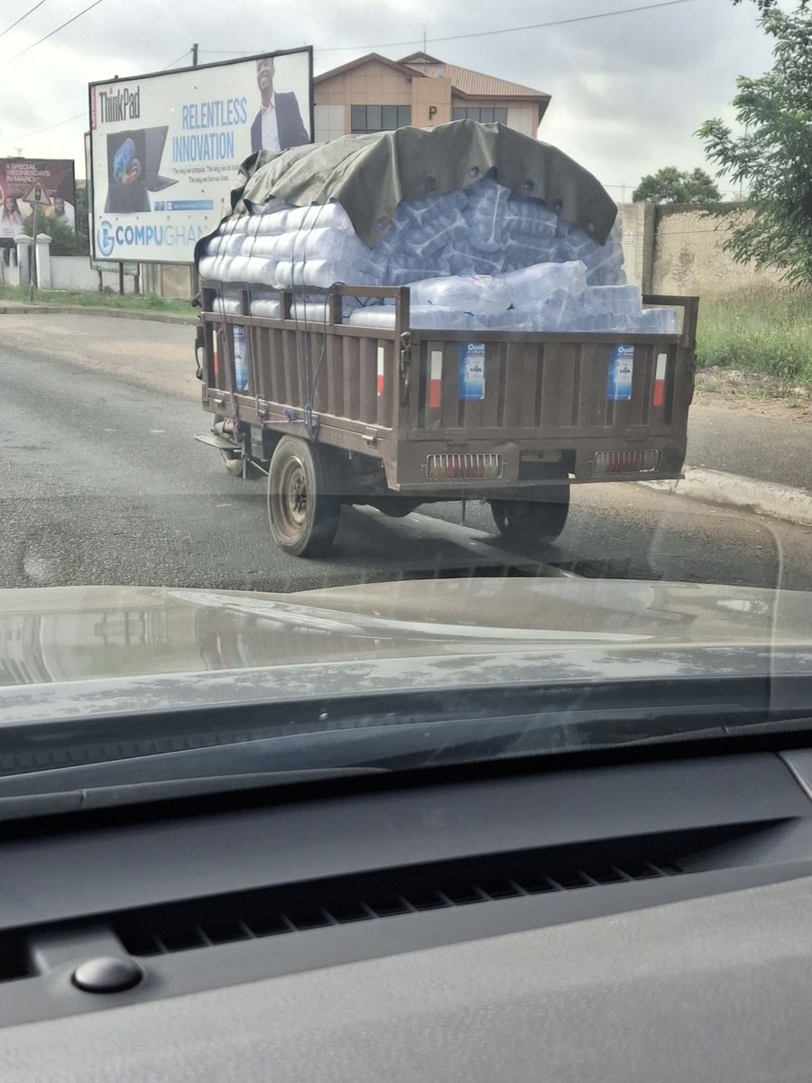 Overloaded more than its designed carrying capacity and snail moving on a busy highway with happy disregard for road safety and disrespect for other road users #CitiCBS <a href="/benkoku/">Bernard Avle</a>