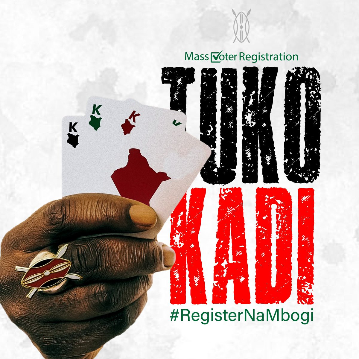 Tuesday is a national #TukoKadi holiday. 

Walk to any IEBC constituency office to register.

Carry your ID/Passport. 

Hii gig ni officially ya the whole country.

HATUKO GIG TUKO KADI. 

Imagine if everyone comes with 10 unregistered friends. 

NI MBAYA