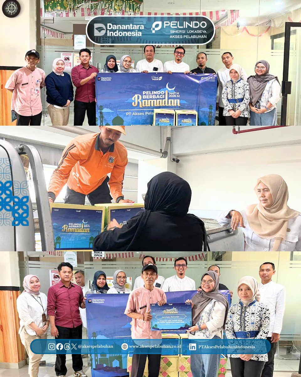 Halo #Portizen

PT API terus menunjukkan komitmennya dalam menjalankan Tanggung Jawab Sosial dan Lingkungan (TJSL) melalui program Pelindo Berbagi Ramadan. Dalam kegiatan ini, PT API membagikan takjil kepada Masjid, masyarakat, dan para pengendara di Jalan Tol Cibitung–Cilincing