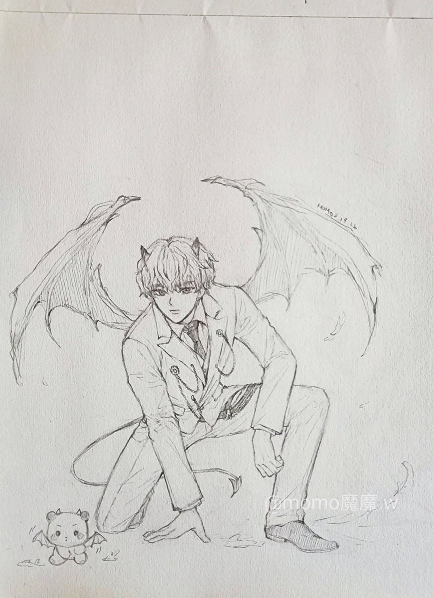 MomoWFU's tweet photo. 喜歡他們的西裝惡魔造型～～🥰 https://t.co/523XAMp3l0