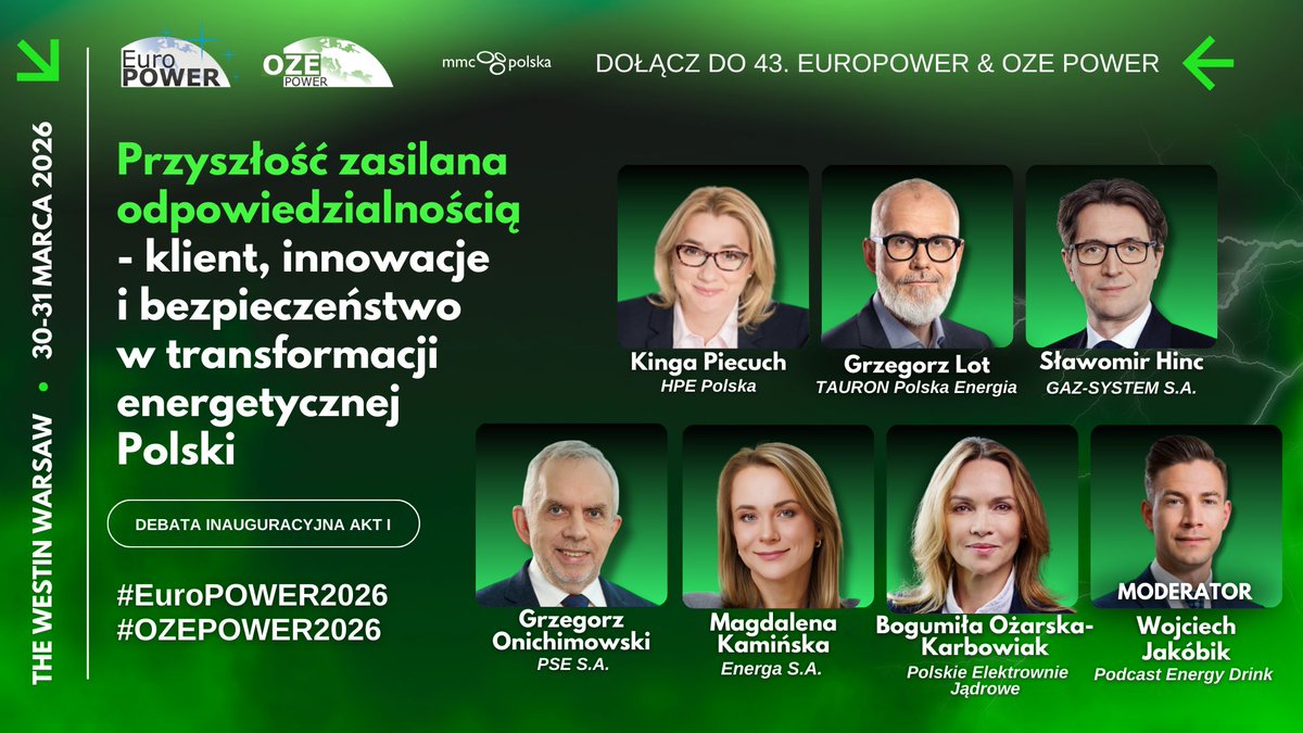 Konferencja Energetyczna EuroPOWER & OZE Power tweet media