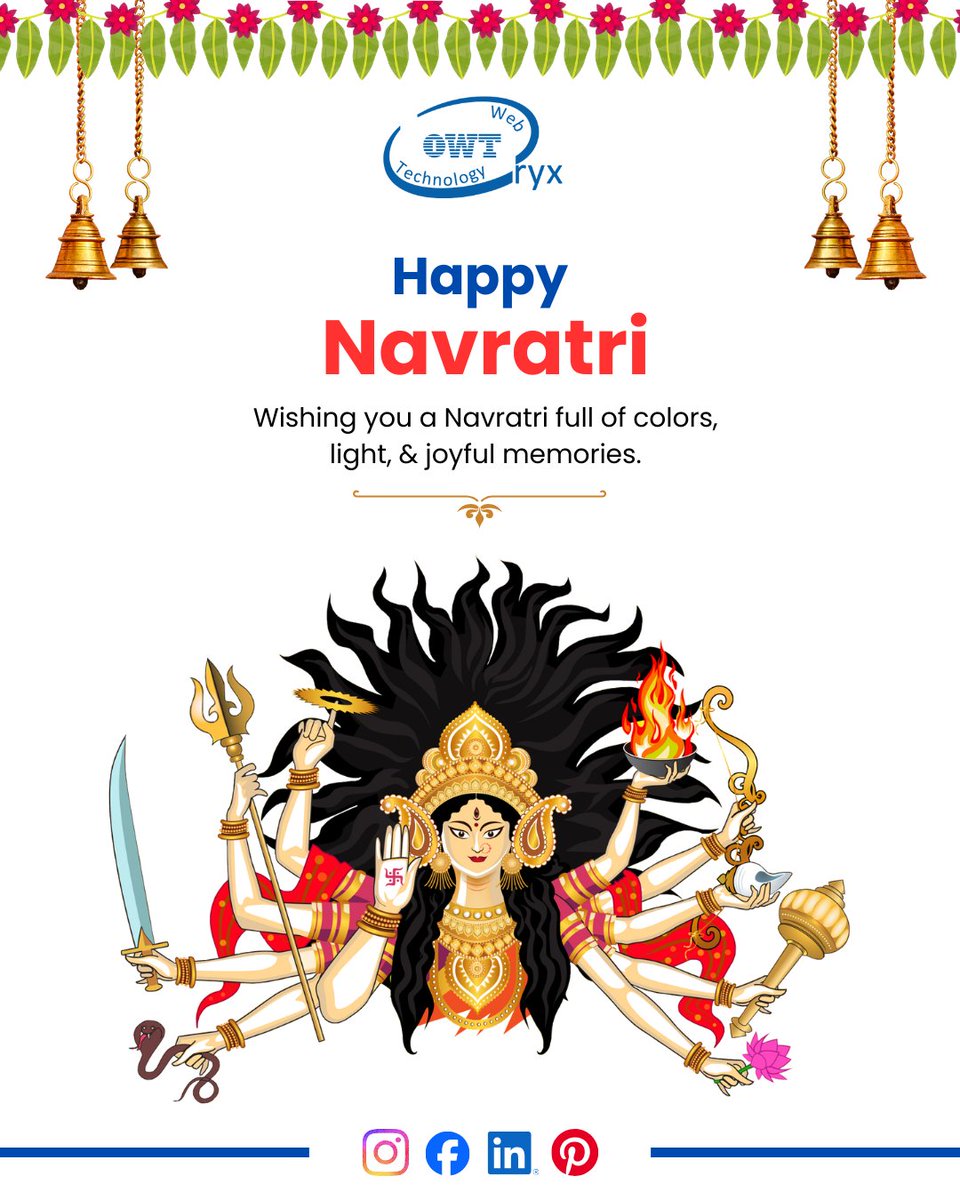 OryxWebTech's tweet photo. Let's celebrate the nine Days of Navratri and seek Maa Durga's blessings! Happy Navratri!
#navratri #navratrispecial #durgamaa #happynavratri

Visit: https://t.co/W4MIMwqg6k https://t.co/hIsu2zQSb3