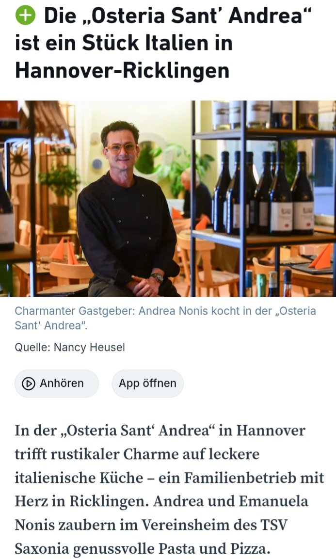 Gute Italienische Küche in Hannover/Ricklingen. Die Pizza 🍕 ist super lecker. 
Mühlenholzweg 42
30459 Hannover.