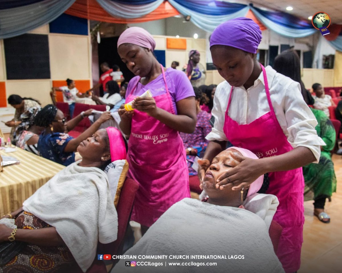 CCCILagos's tweet photo. The Mother's Day Afterparty, aka Pampering Session ✨💅

We told you it was a full day and it truly was. After the service, the women returned for their afterparty, a pampering session featuring facials, massages, pedicures, manicures, hairstyling, great food,... https://t.co/lboNIpMoxk