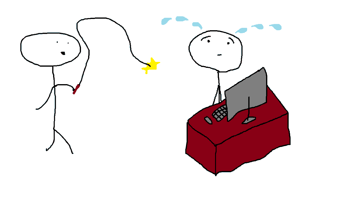 Writing Stick Man - Richard Massie tweet media