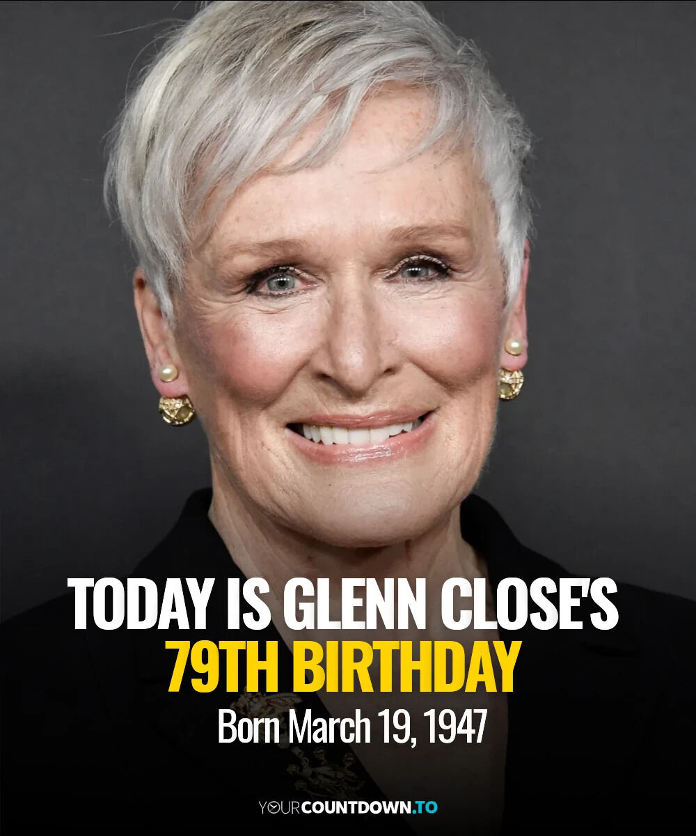 79 and still slaying! Glenn Close, Oscar-nom legend of Fatal Attraction, Dangerous Liaisons &amp; The Wife, reminds us why she’s Hollywood royalty. 🎬👑 #GlennClose #IconicRoles #BirthdayVibes