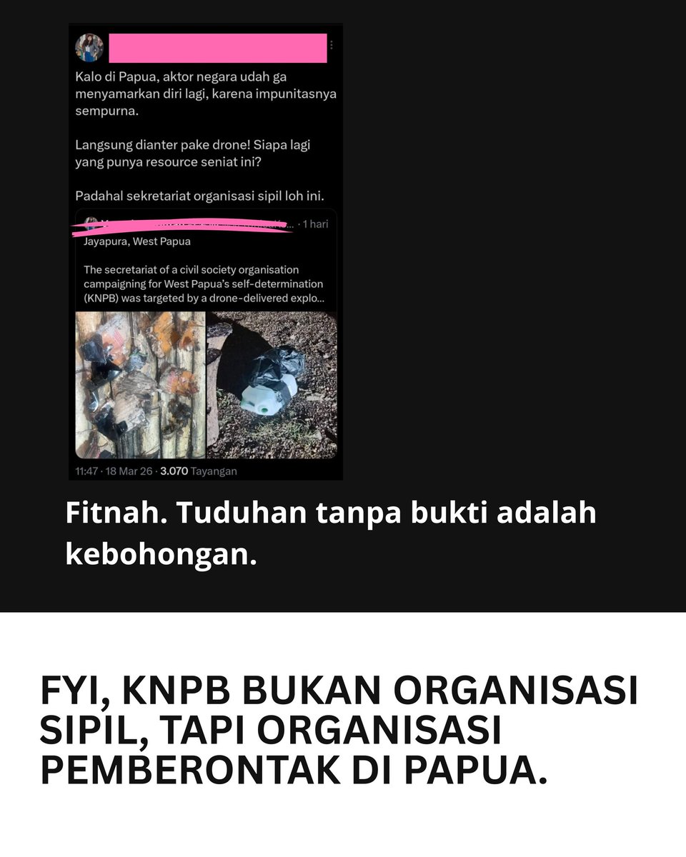 silfiputri_'s tweet image. Spill tipis-tipis nih guys. Jangan gampang kemakan info yang belum jelas sumbernya ya. KNPB itu bukan sekadar organisasi sipil biasa loh. Cek faktanya dulu yuk biar ga kena hoaks. #KNPB #PapuaUpdate #CekFakta