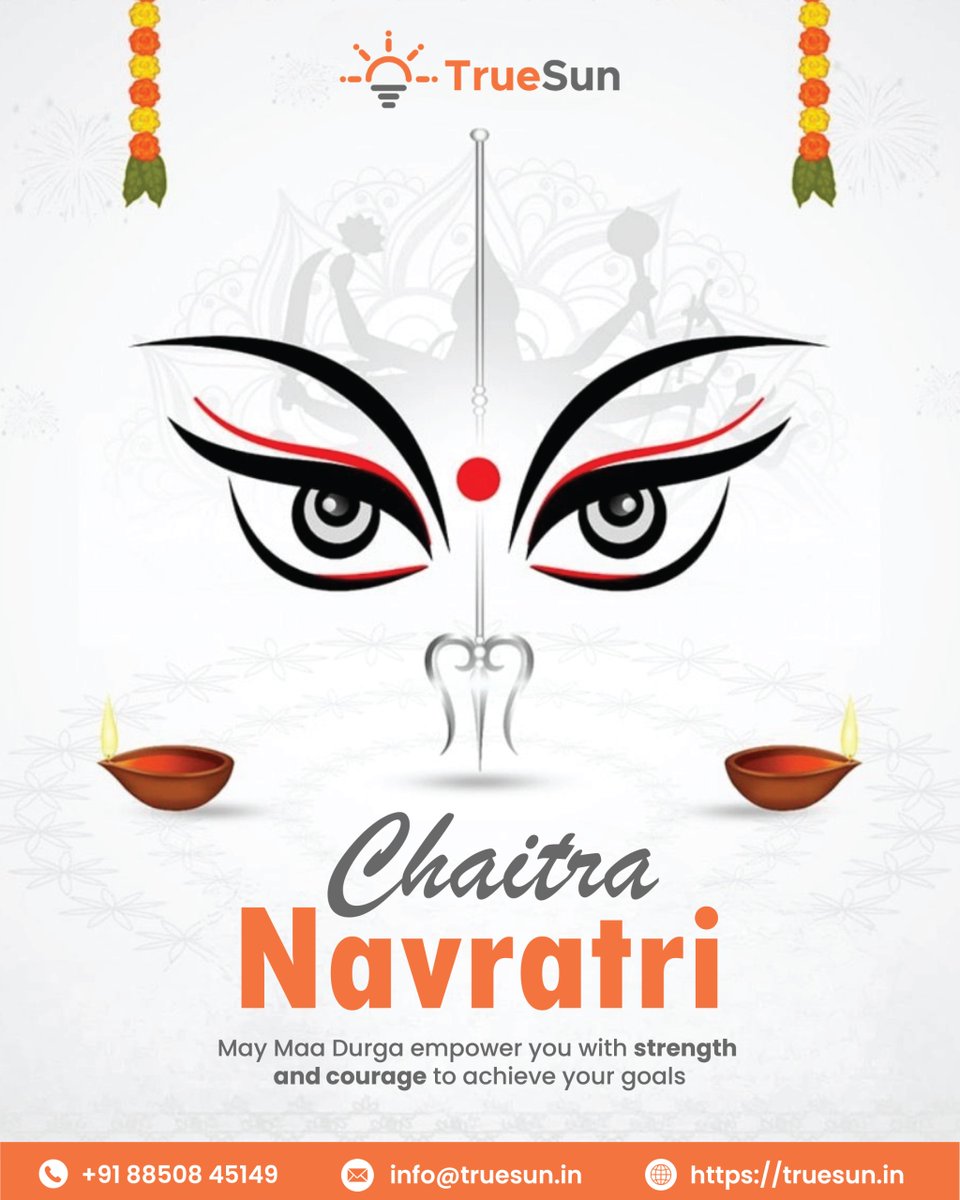 Wishing you a joyful Chaitra Navratri filled with positivity, strength, and new beginnings ✨
May Maa Durga bless your life with success and happiness 🙏
Truesun Energy wishes you a very Happy Chaitra Navratri 🙏
#ChaitraNavratri #Navratri2026 #Navratri