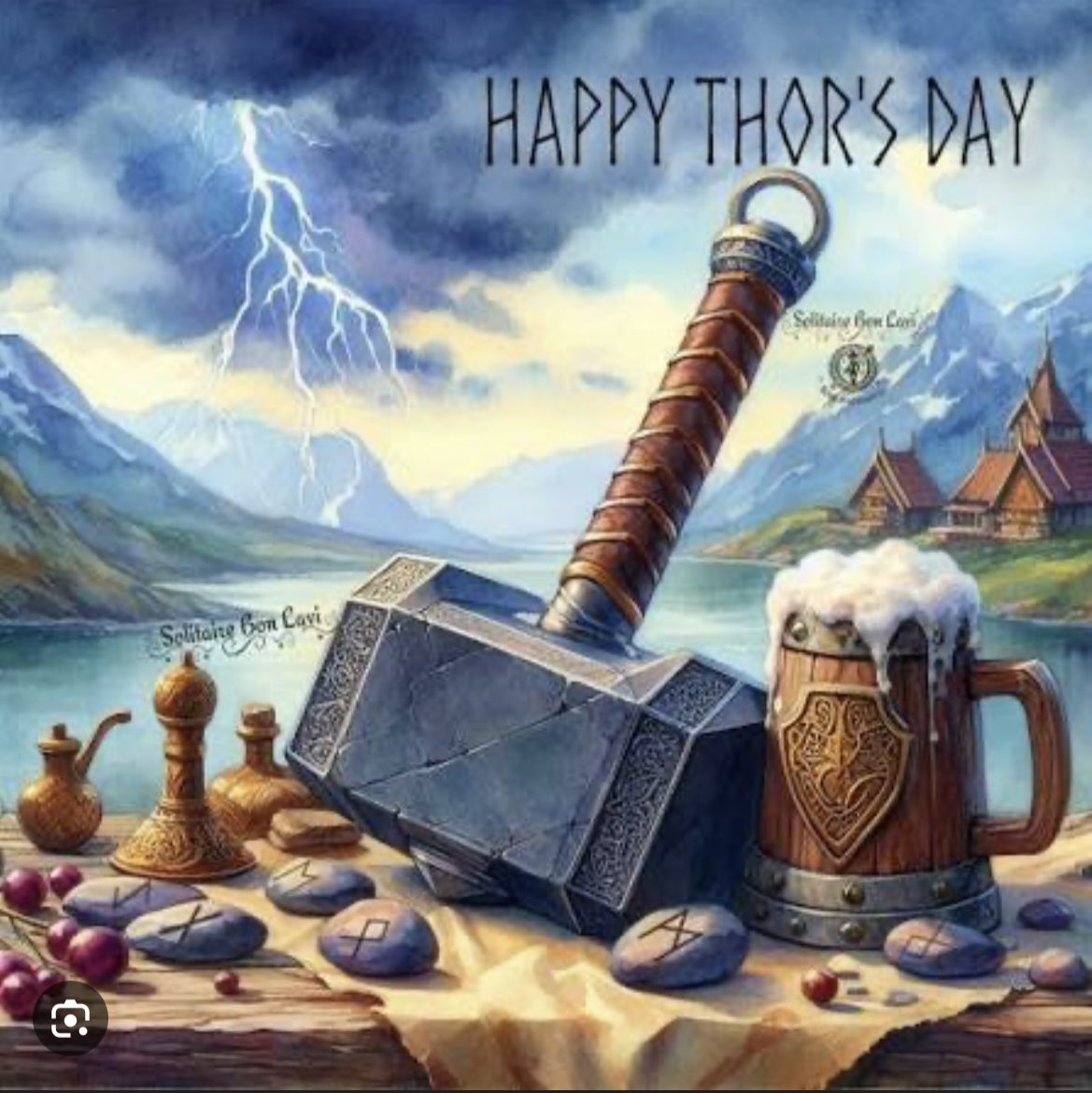 RobDerv13's tweet photo. Happy Thor’s Day My Pagan Sisters &amp; Brothers Let The Protector Of Midgard Give You Strength For Today Skål🍺🪓🛡️⚔️ https://t.co/IBxBRXsFdb