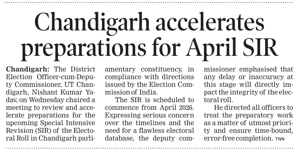 Deputy Commissioner, Chandigarh tweet media