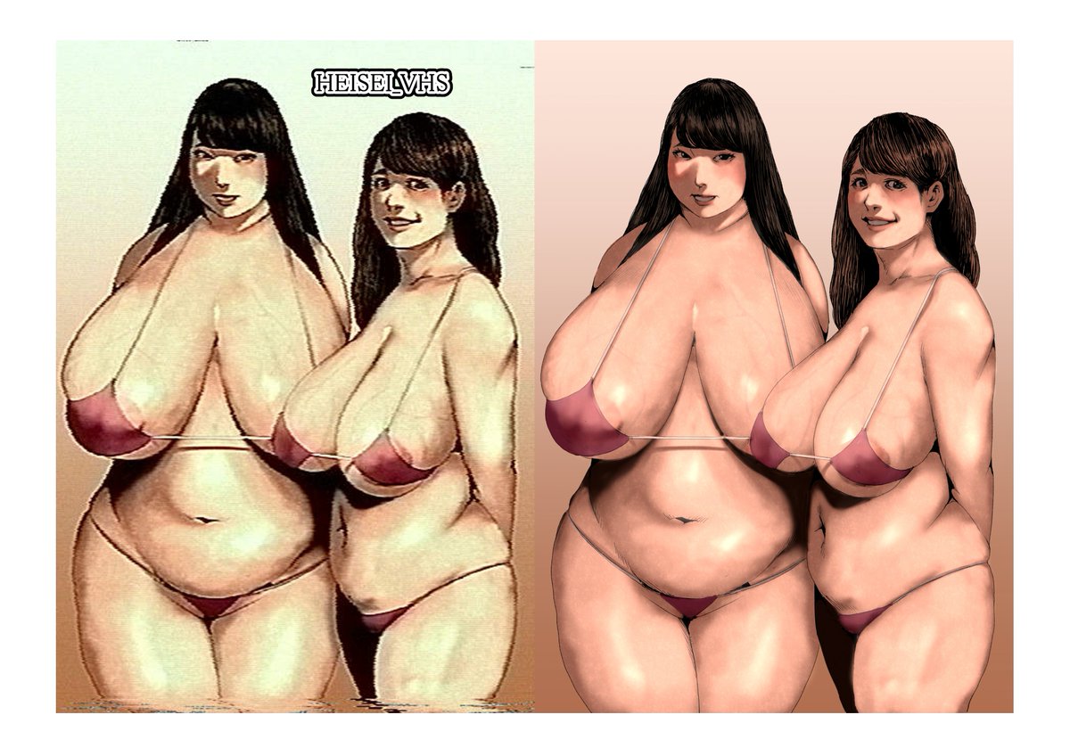 #HEISEI_VHS
古のお色気番組がHDリマスターというイメージのイラストにしました 