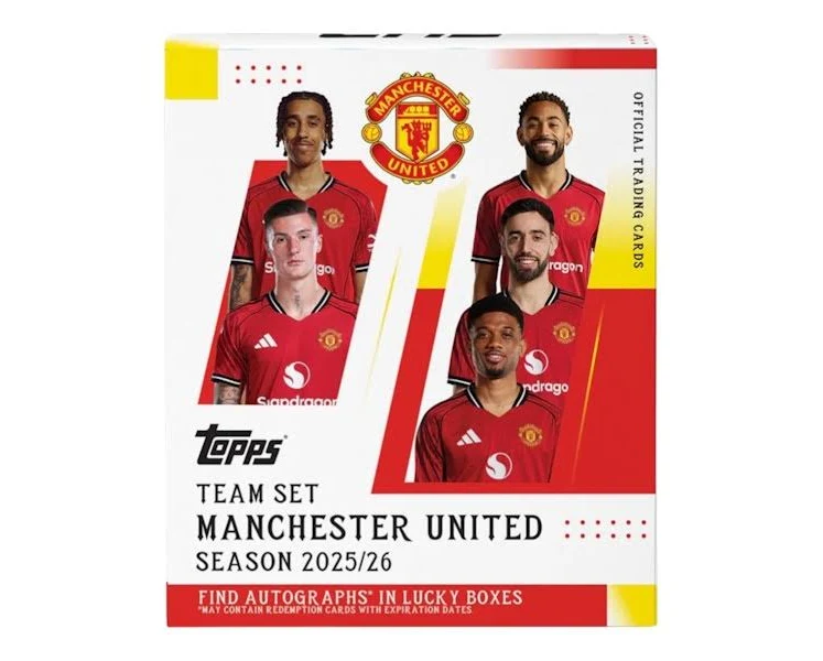 gradingservices's tweet photo. 【🔥販売開始🔥】
『2025-26 Manchester United Team Set』
入荷次第発送予定！

名門クラブの最新シーズンを収録した注目セット。
主力選手からルーキー選手までユナイテッドファン必見⚽

🔻購入はこちら🔻
https://t.co/0Hs7mVBQ6B

#BLEZASIA #Topps https://t.co/Xo5yTZW0Tg