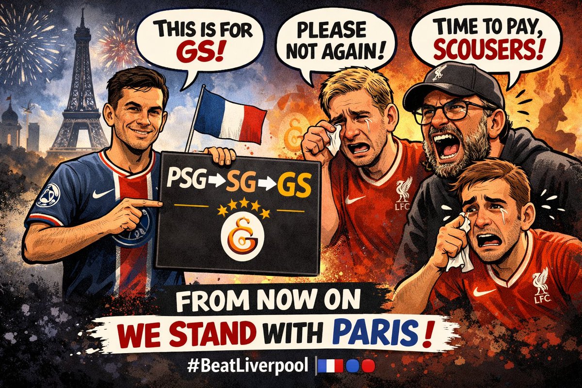 From now on we stand with Paris #beatliverpool <a href="/PSG_English/">Paris Saint-Germain</a> <a href="/PSG_inside/">Paris Saint-Germain</a> <a href="/LFC/">Liverpool FC</a>