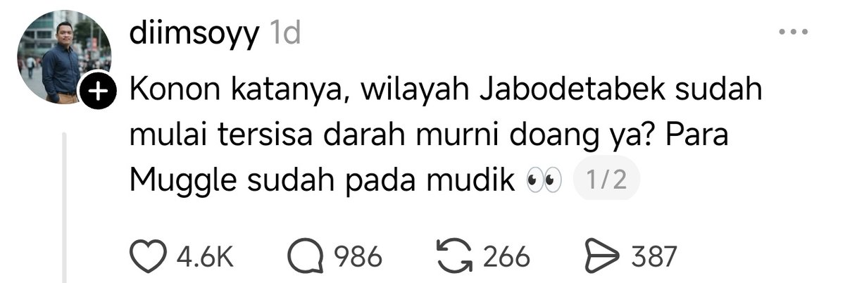 HabisNontonFilm's tweet photo. Jadi kamu Pure-Blood yang stay, Muggle yang mudik, atau Half-Blood yang tetap di perantauan? 😂 https://t.co/iFAGHBxBOH
