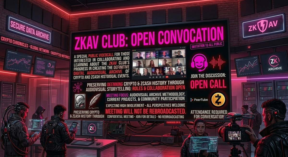 Zero-knowledge Audiovisual Club tweet media