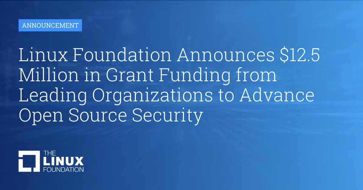 The agentic stack will only be as trustworthy as the open source it runs on. @OpenSSF + Alpha-Omega got $12.5M from <a href="/AnthropicAI/">Anthropic</a>, <a href="/awscloud/">Amazon Web Services</a>, <a href="/Google/">Google</a> @GitHub <a href="/Microsoft/">Microsoft</a> <a href="/OpenAI/">OpenAI</a> to strengthen OSS security + support maintainers under AI-era pressure.

bit.ly/3NvxZ5g