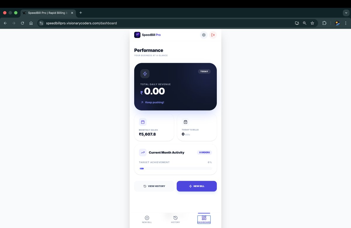 visionarycoders's tweet photo. 🚀 SpeedBill Pro – Fast &amp; Smart Billing for Modern Shops
Many billing softwares are slow and outdated. That’s why we created SpeedBill Pro — a modern billing solution designed to make billing faster, easier, and smarter for shop owners.
Try now: https://t.co/HGGKcV7GNr https://t.co/P7HX7t1etz