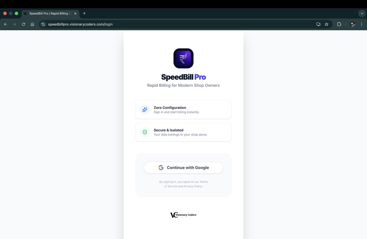 visionarycoders's tweet photo. 🚀 SpeedBill Pro – Fast &amp; Smart Billing for Modern Shops
Many billing softwares are slow and outdated. That’s why we created SpeedBill Pro — a modern billing solution designed to make billing faster, easier, and smarter for shop owners.
Try now: https://t.co/HGGKcV7GNr https://t.co/P7HX7t1etz