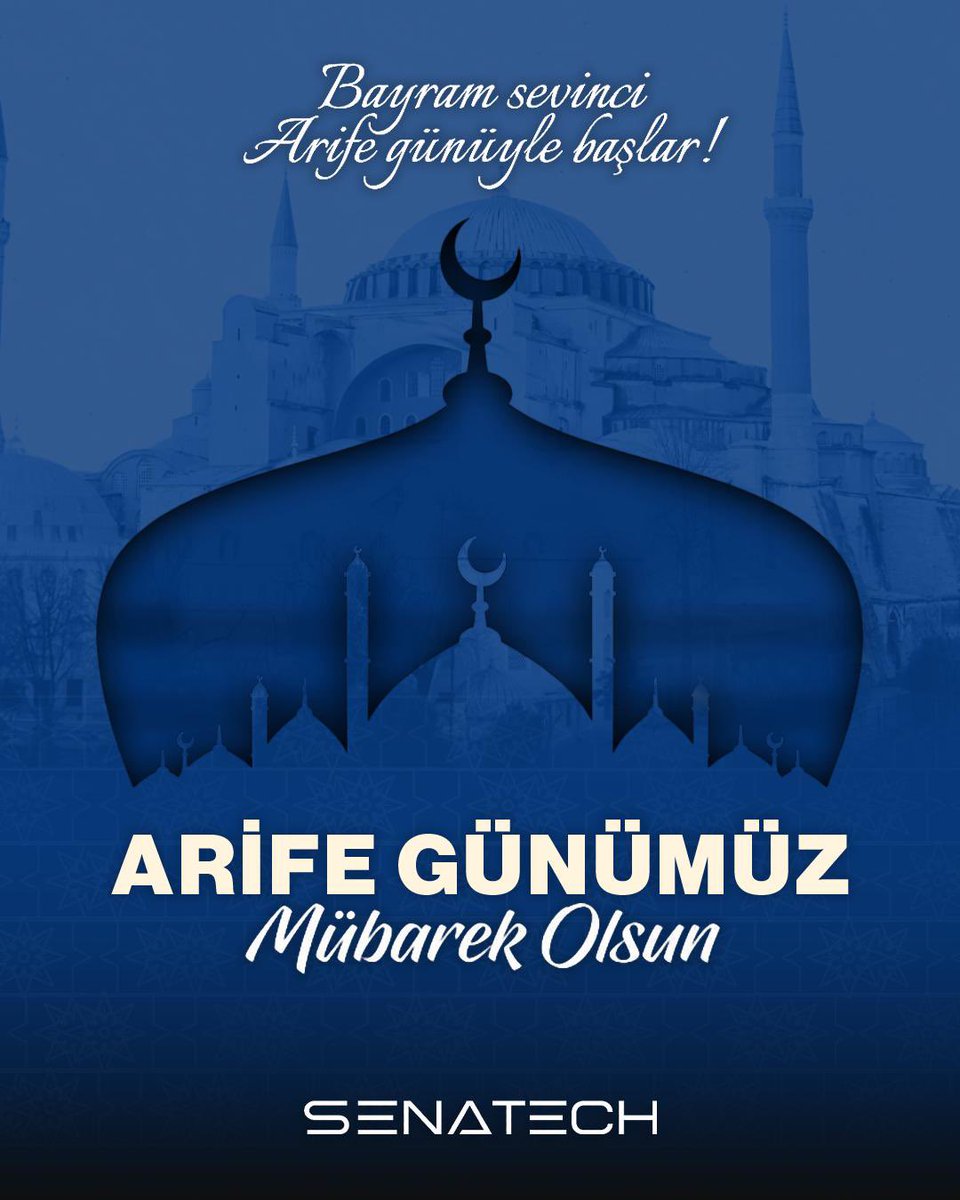 senatechtr's tweet photo. Bayram sevinci Arife günüyle başlar!

💐 Arife Günümüz Mübarek Olsun…

#SenaTech #YenilenmişTeknoloji #RamazanBayramı https://t.co/5pzV8fn9KW