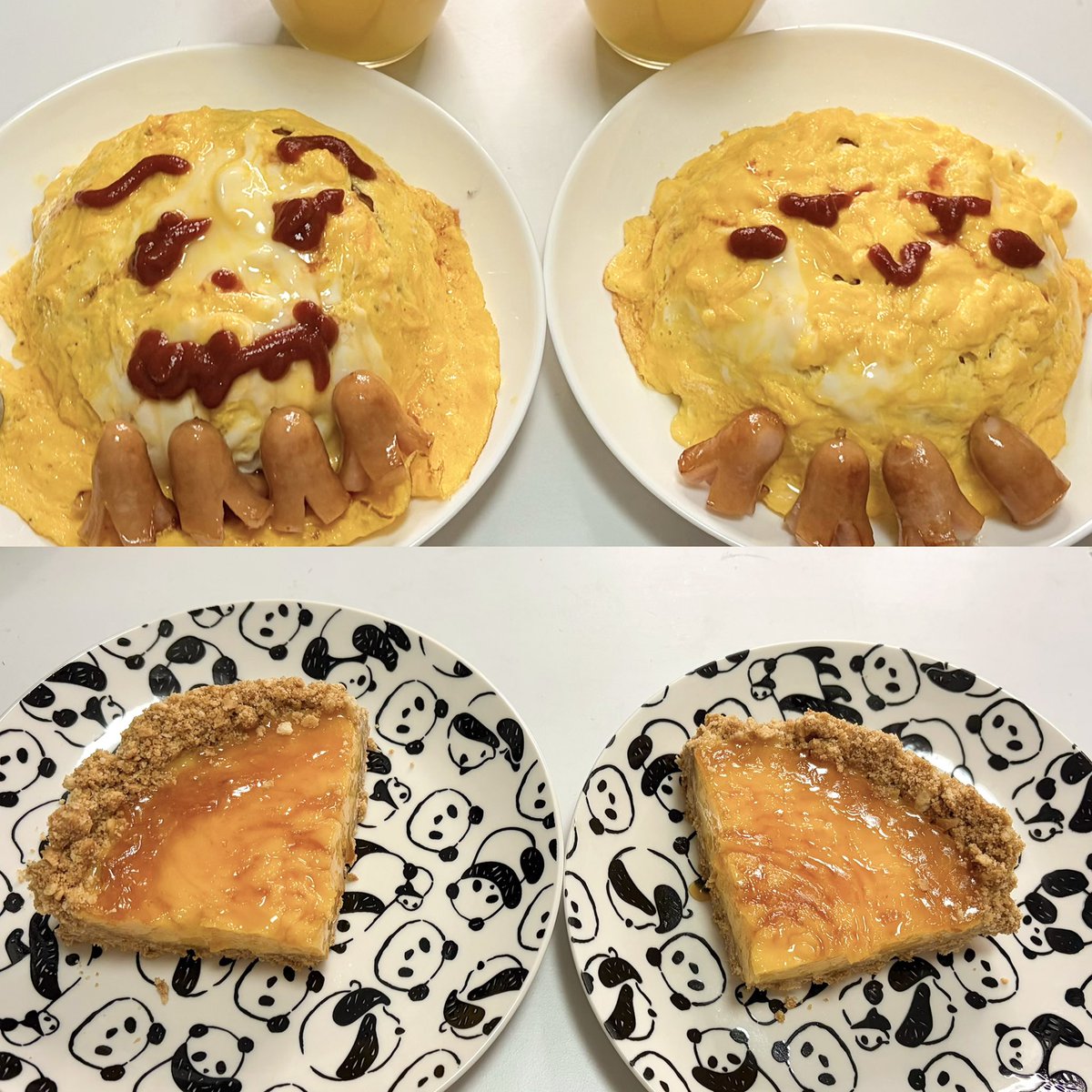 ⚠︎cos

ソムリエとひよっこお手伝いでお料理した!!🍳🍮
ケチャップお絵描きへたっぴすぎたけど美味しかったのでヨシ👉🏻