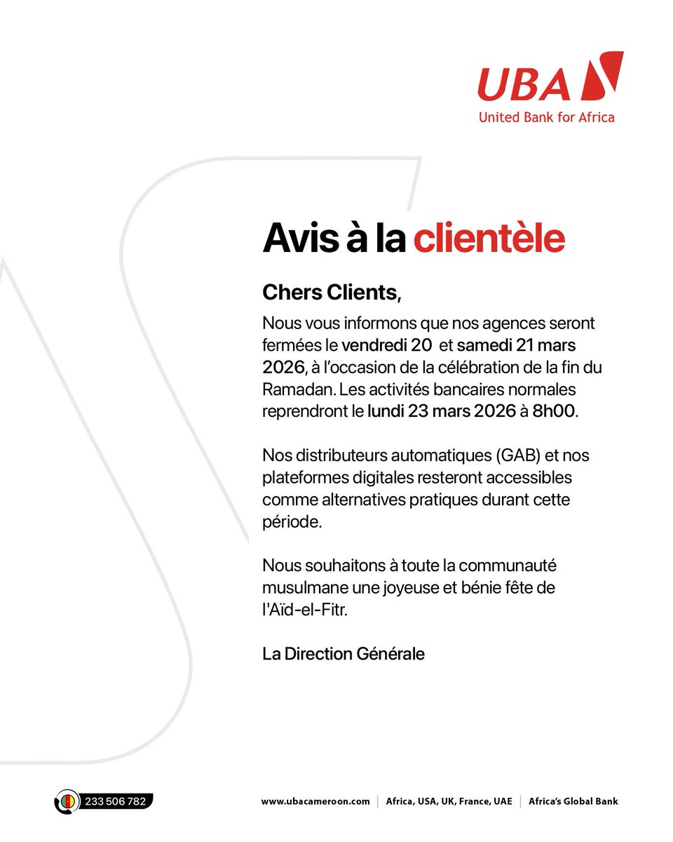 UBA Cameroon tweet media