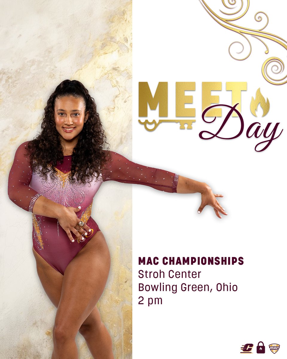 Today's the day!! ❤️‍🔥

🆚 MAC Championship
🏟️ Stroh Center, Bowling Green, Ohio
🕘 2 p.m.
📊/📺: CMUChippewas.com

#FireUpChips🔥⬆️🤸‍♀️ #SLx2 #🔒