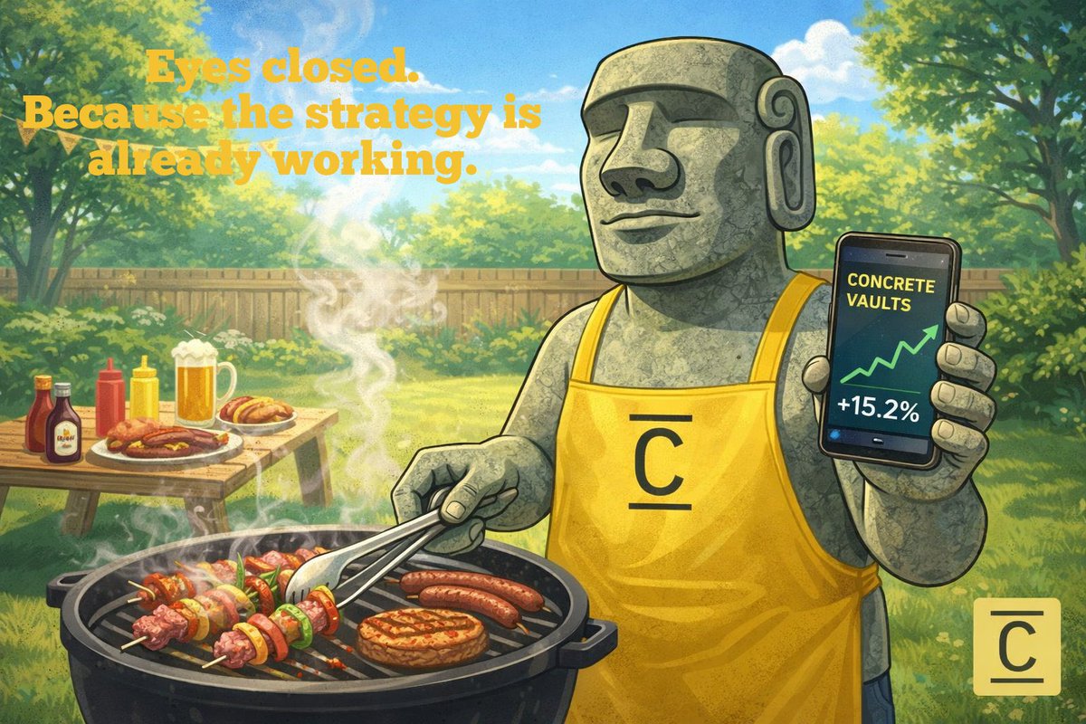 Concrete (concrete.xyz) is a DeFi yield infrastructure protocol — basically automated vaults that earn yield on assets like USDC, ETH, BTC across chains (Ethereum, Arbitrum, etc.). They've raised ~$17M from big names (Binance Labs/YZi, Polychain, VanEck). <a href="/ConcreteXYZ/">Concrete</a>