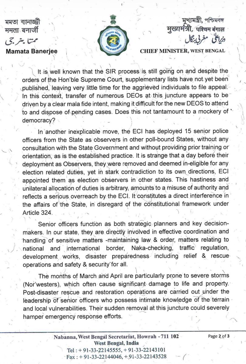 Mamata Banerjee tweet media