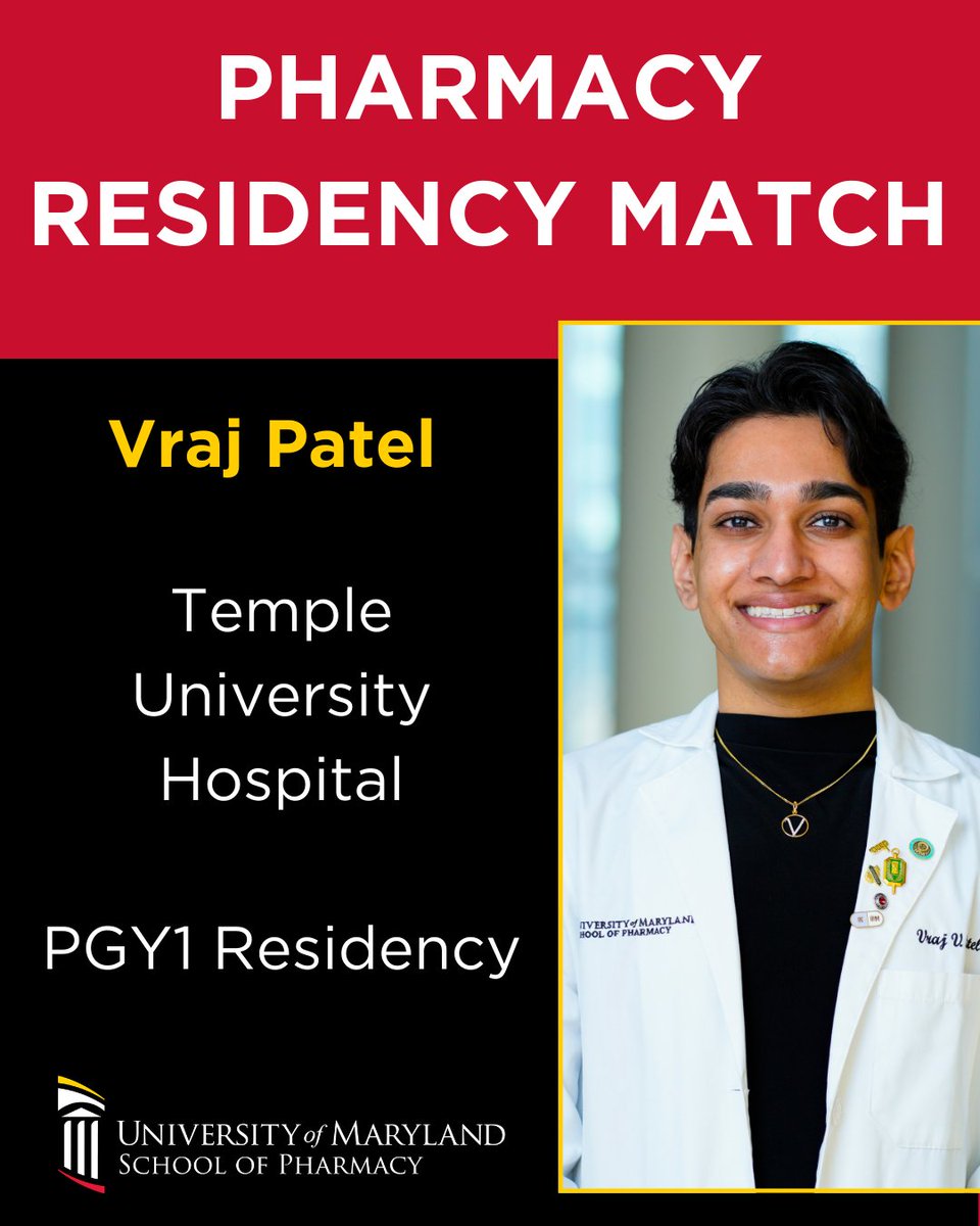 University of Maryland School of Pharmacy tweet media