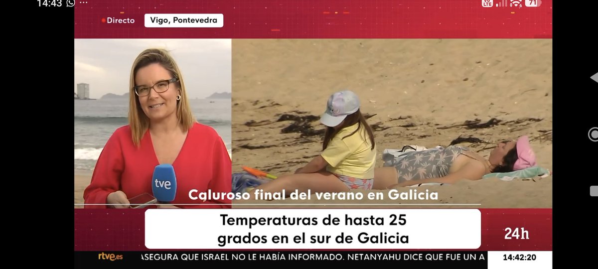 Mientras en gran parte de España la borrasca #Therese hace de las suyas, en #Galicia ya están a final de verano. 
🌞⛱️🌞🏖️🕶️😅