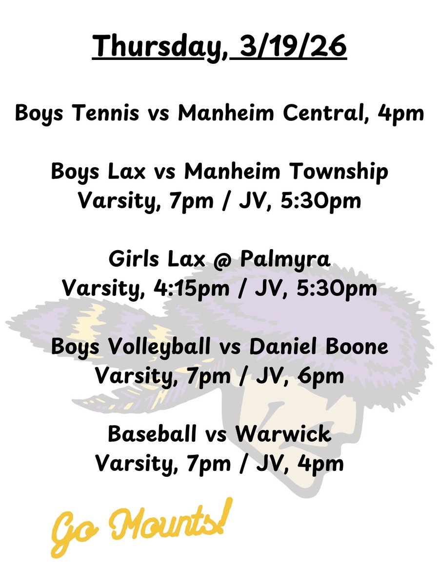 Mounts Sports tweet media