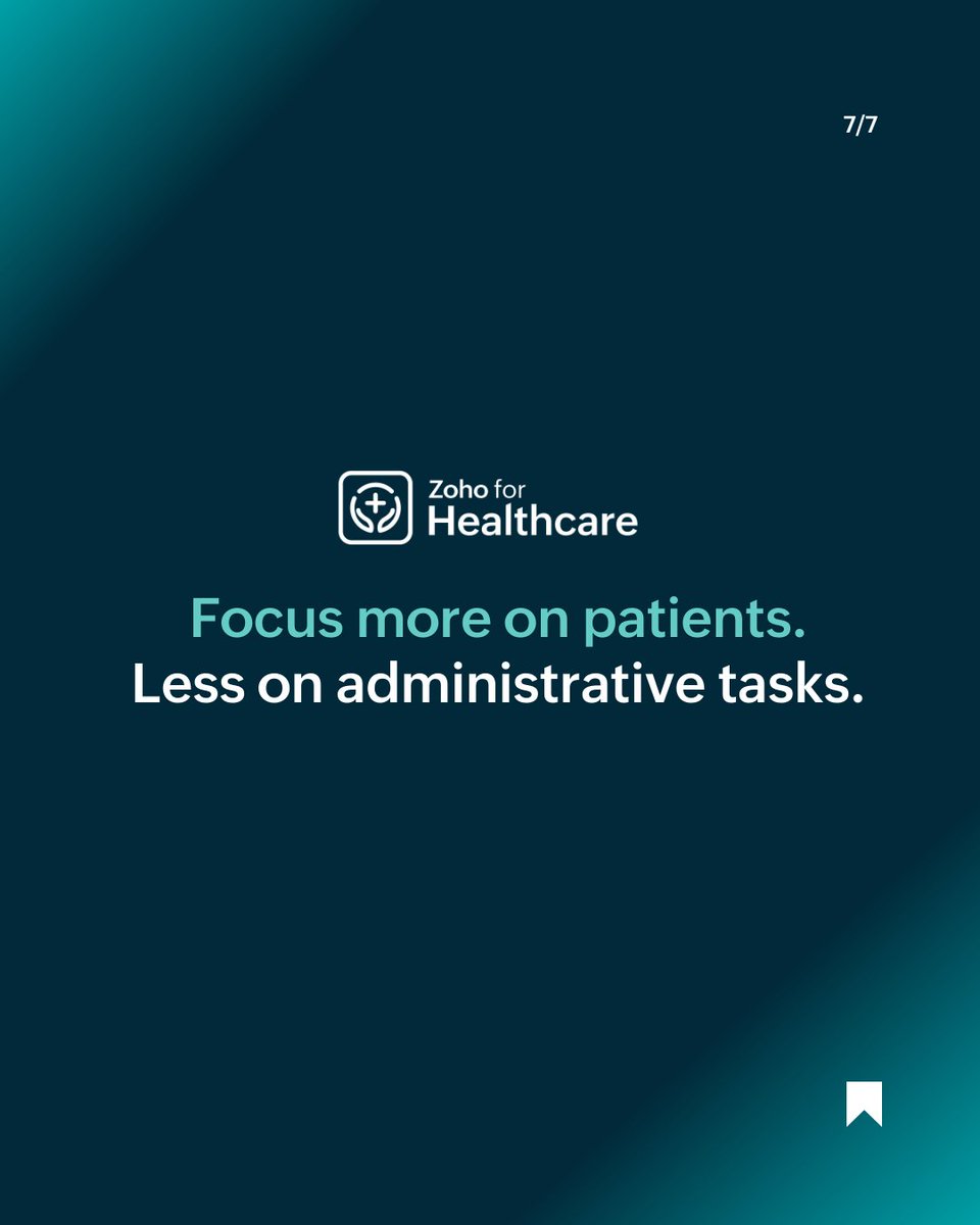 ZohoHealthcare's tweet photo. With the right #PracticeManagementSoftware, clinics can automate scheduling, reduce no-shows, and improve care coordination—while easing the administrative burden on staff.

Because better scheduling isn’t just about efficiency.
It’s about delivering better care. https://t.co/LwPvyUyVgN