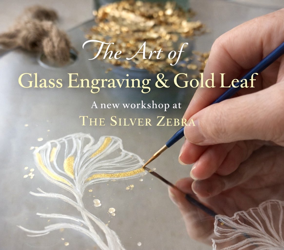 TheSilverZebra's tweet image. New Workshop ✨

How to bling up glass with detailed engraving &amp;amp; the application of Gold leaf!

thesilverzebra.co.uk/glass-workshop…

See our introductory offer on the first date April 25th

#cheshire #gold #bling