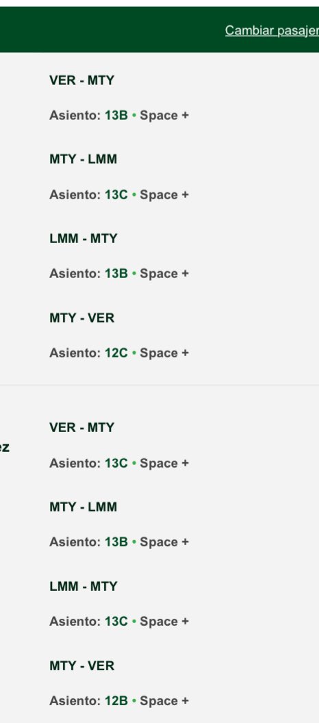 figuii's tweet photo. @VivaAerobus me robaron
Pagué asientos “Space +”
Me meto a hacer check in y salen con la jalada de que son ahora regulares.

Ya valió madre por q tengo q ir todo apretado,cuando me cobraron para ir “cómodo” y con espacio extra https://t.co/OF6UbrebM9