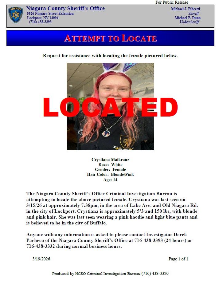 Niagara Sheriff tweet media